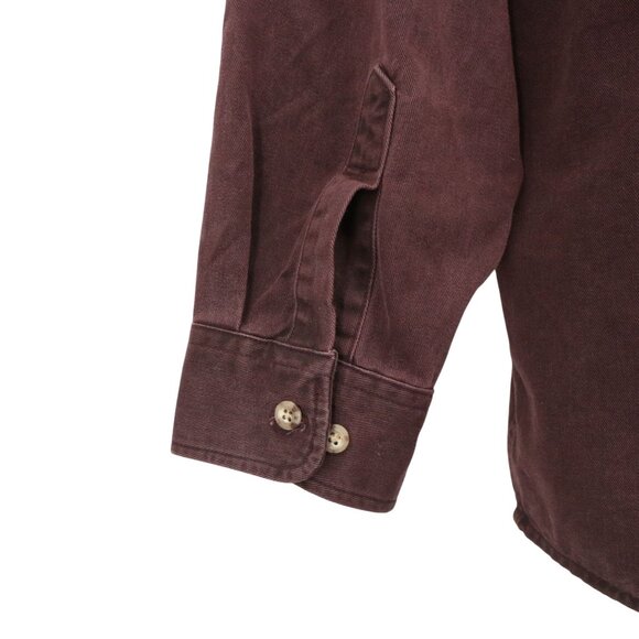 Carhartt Vintage 99 Heavy Twill S09 Burgundy Buttondown Work Shirt L Reg - Picture 6 of 6